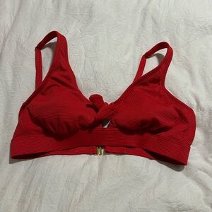 Red bikini top
